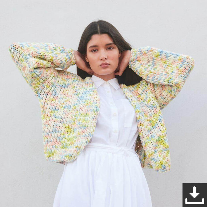 Lana Grossa Pattern Kurzer Cardigan Strickanleitung - Lana Grossa (PDF) Lieblingsgarn