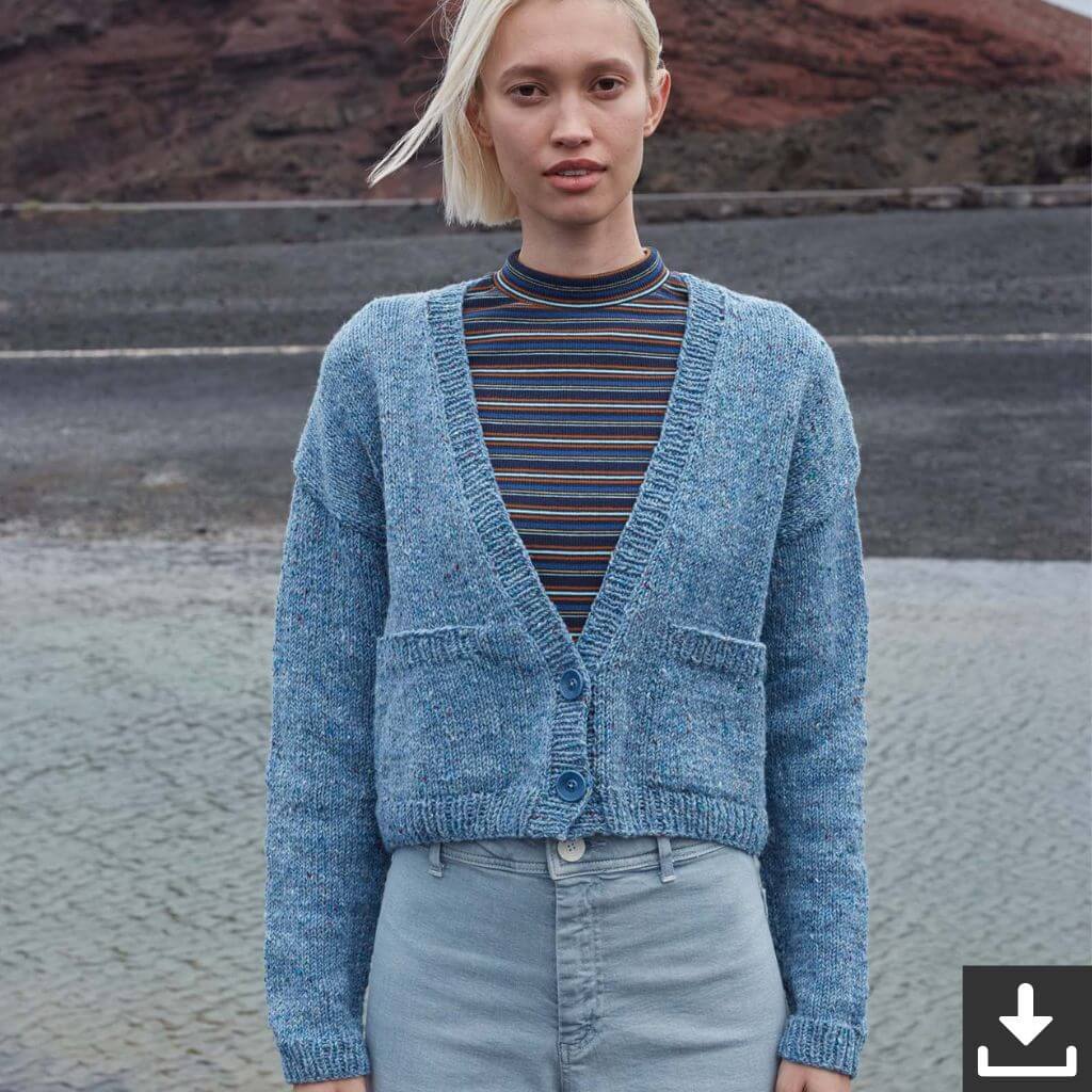 Lang Yarns Pattern Kurzer Cardigan Strickanleitung - Lang Yarns (PDF) Lieblingsgarn