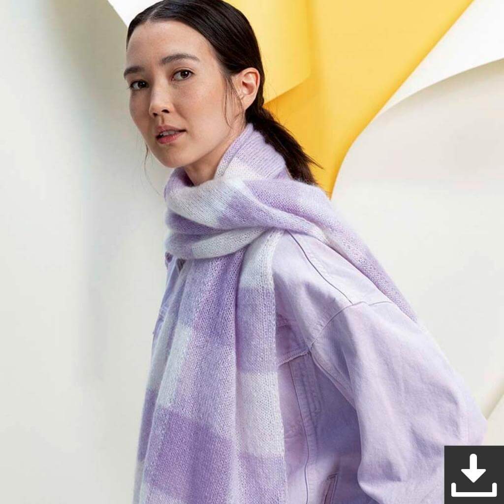 Lang Yarns Pattern Kariertes Tuch Strickanleitung - Lang Yarns (PDF) Lieblingsgarn