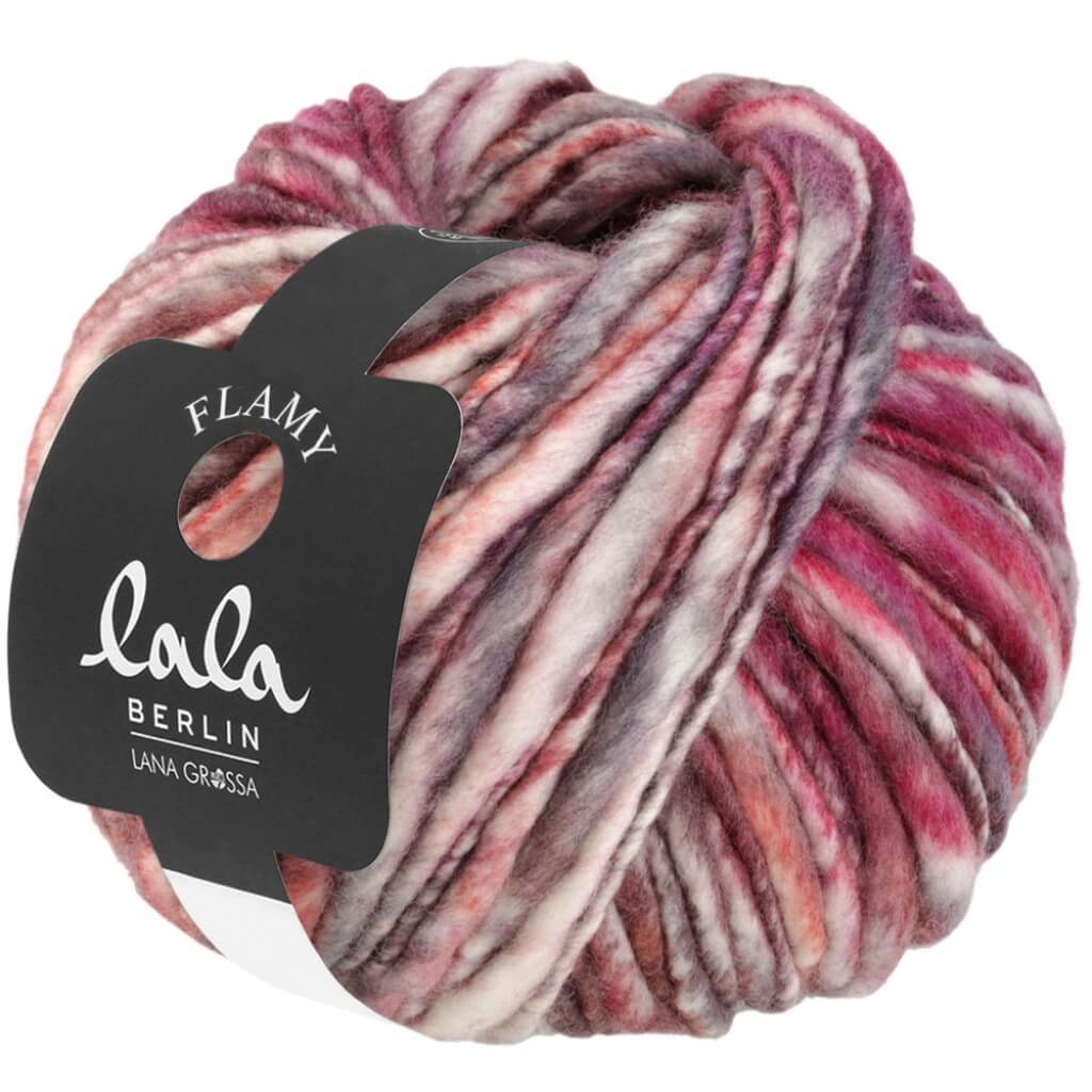 Lana Grossa 103 - Fuchsia/Rost/Grau/Rohweiß meliert Lana Grossa Lala Berlin Flamy Lieblingsgarn