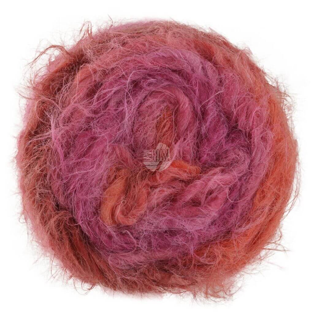 Lana Grossa 107 - Rotviolett/Fuchsia/Altrosa/Weinrot/Burgund Lana Grossa Basta Mista Lieblingsgarn