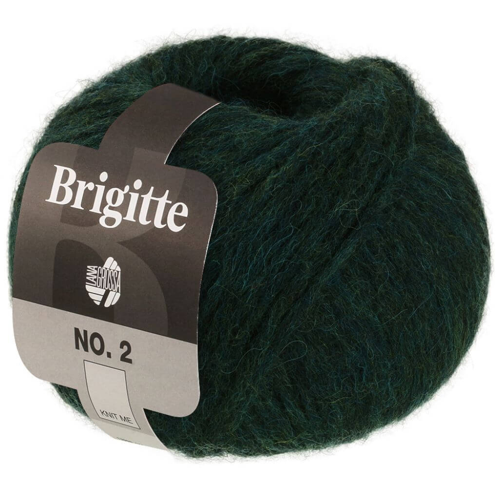Lana Grossa 73 - Schwarzgrün Lana Grossa Brigitte No. 2 50 g Lieblingsgarn