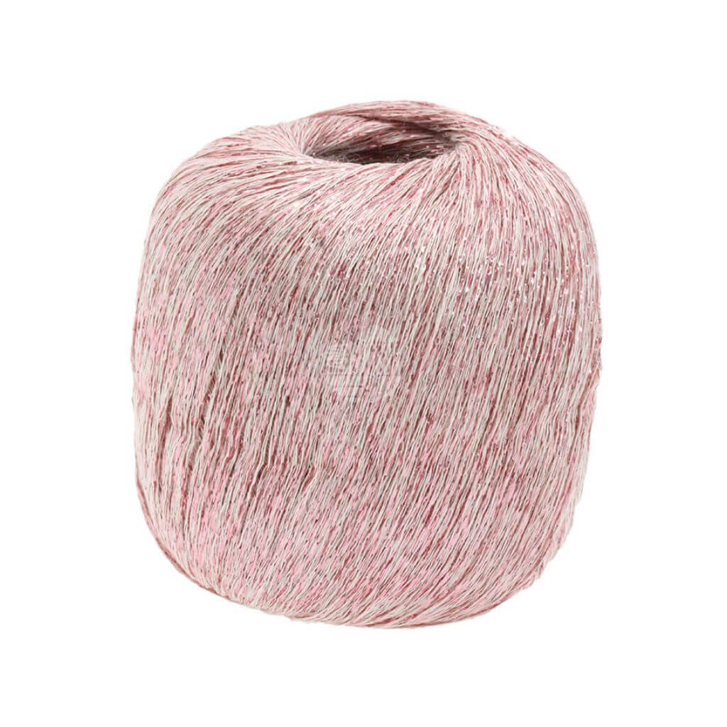 Lana Grossa 8 - Weiß/Rosa Lana Grossa Brillino Lieblingsgarn