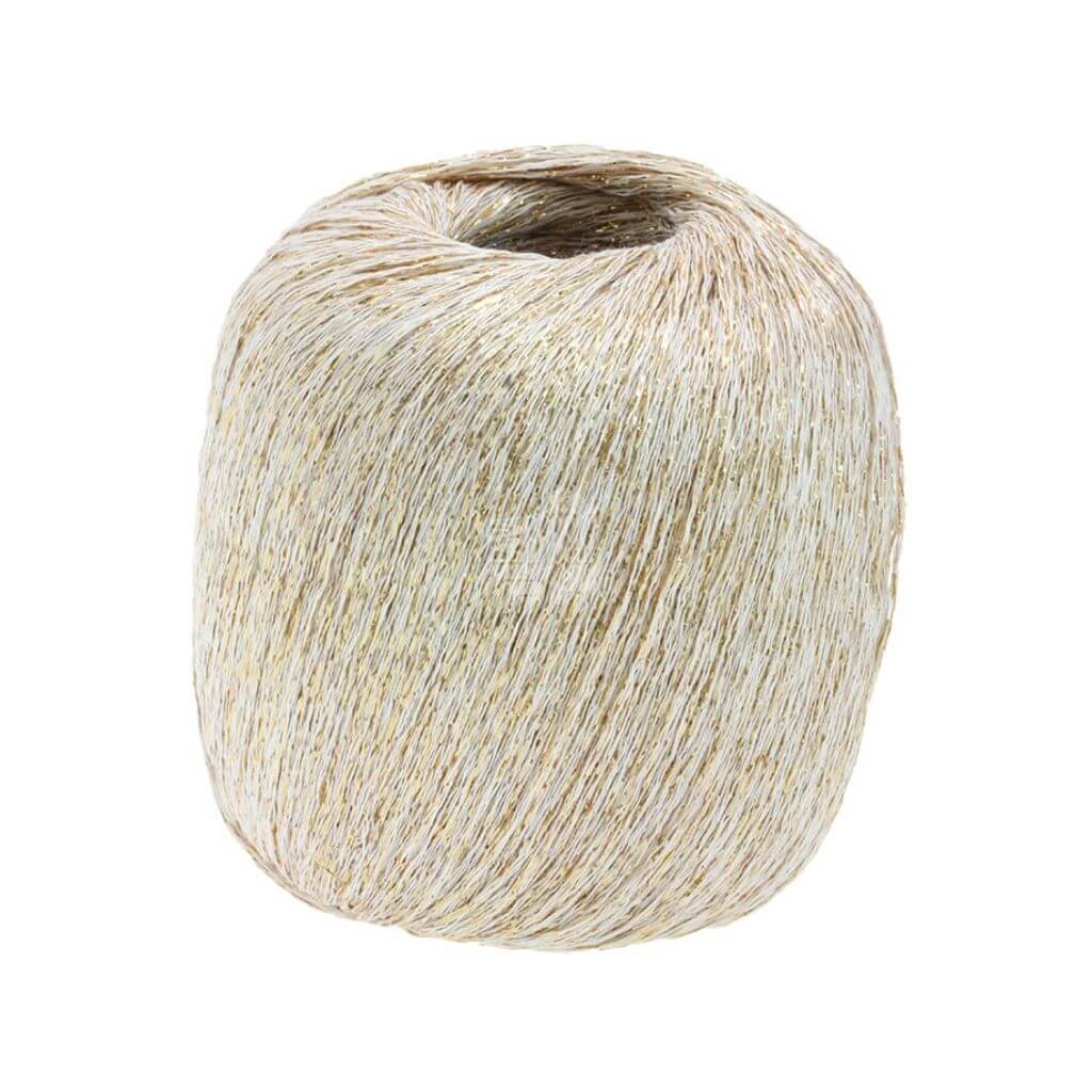 Lana Grossa 9 - Weiß/Gold Lana Grossa Brillino Lieblingsgarn