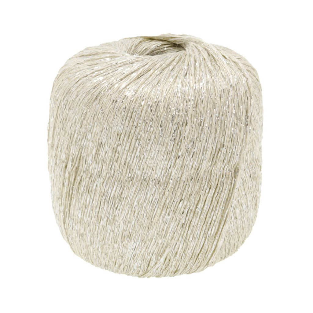 Lana Grossa 32 - Creme/Silber Lana Grossa Brillino Lieblingsgarn