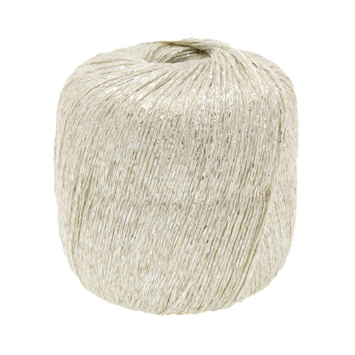 Lana Grossa 32 - Creme/Silber Lana Grossa Brillino Lieblingsgarn