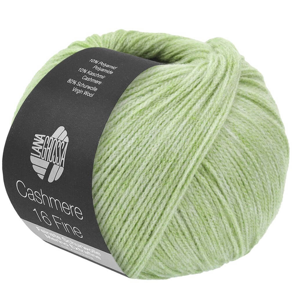 Lana Grossa 67 - Weißgrün Lana Grossa Cashmere 16 Fine 50 g Lieblingsgarn