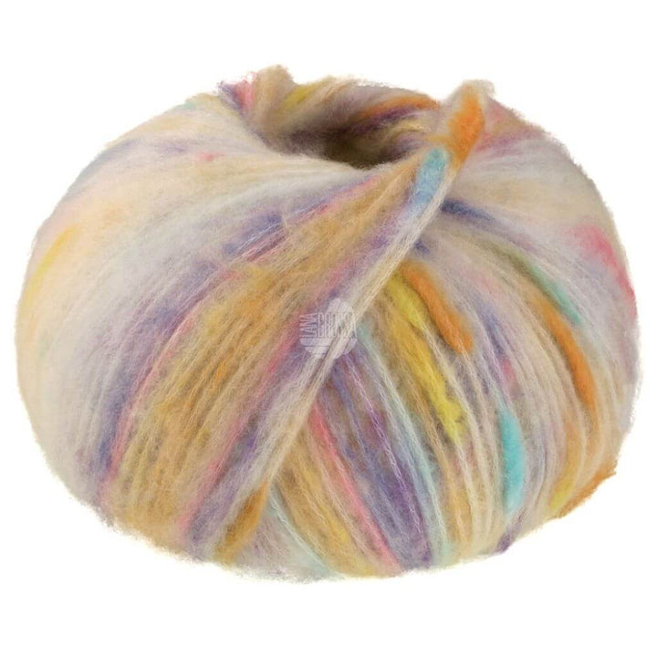 Lana Grossa 8 - Rohweiß/Orange/Violett/Hellblau/Gelb Lana Grossa Cassata Lieblingsgarn
