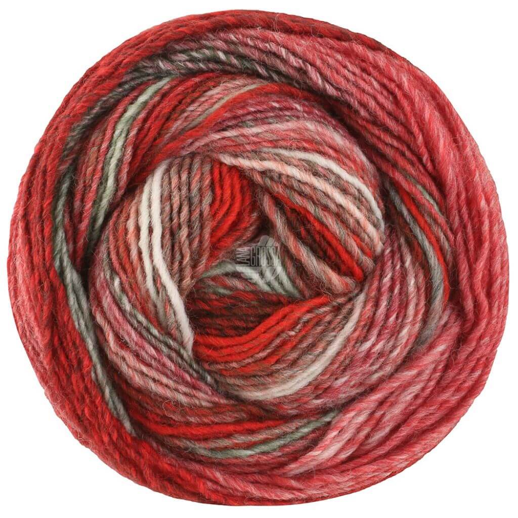 Lana Grossa 119 - Grau-/Weißrot/Ecru/Dunkel-/Graugrün/Grün-/Dunkelrot/Jade/Rot sch Lana Grossa Christmas Edition Lieblingsgarn