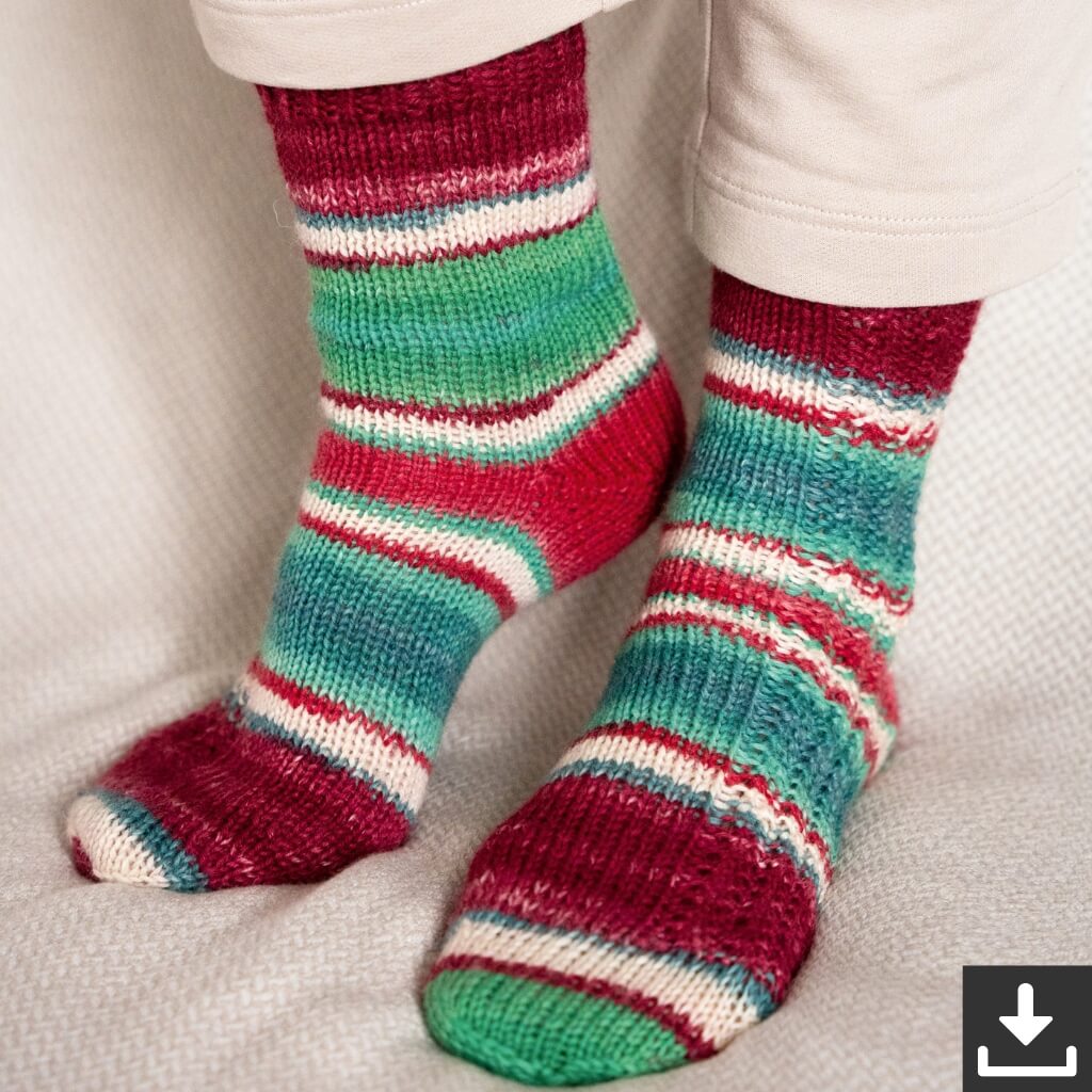 Lana Grossa Weihnachtliche Socken Strickset - Lana Grossa (PDF) Lieblingsgarn