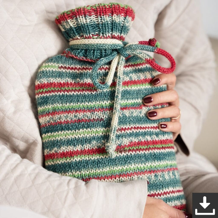 Lana Grossa Pattern Winterliche Wärmflasche Strickset - Lana Grossa (PDF) Lieblingsgarn