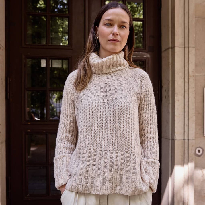 Lana Grossa Pattern Soffio Pullover mit Rollkragen Strickanleitung - Lana Grossa (Heft) Lieblingsgarn