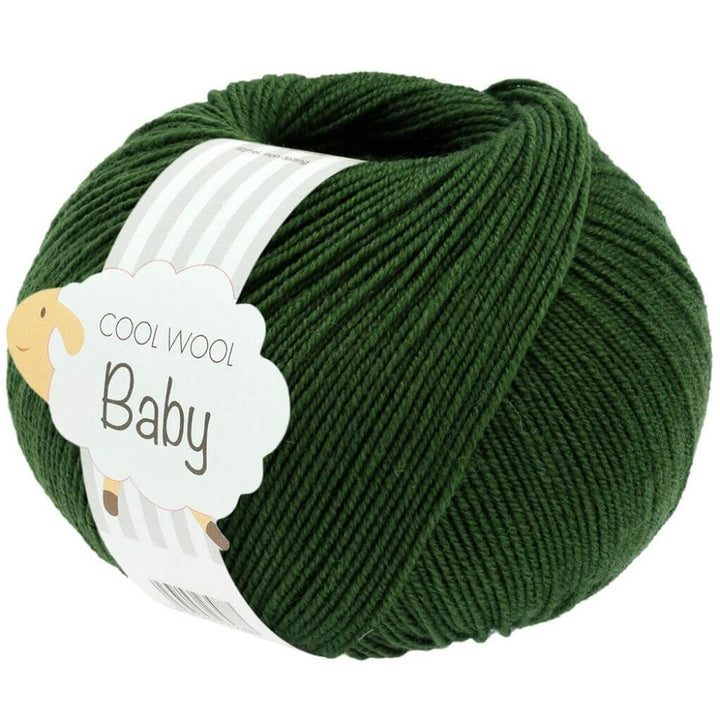 Lana Grossa 336 - Dunkelgrün Lana Grossa Cool Wool Baby 50 g Lieblingsgarn