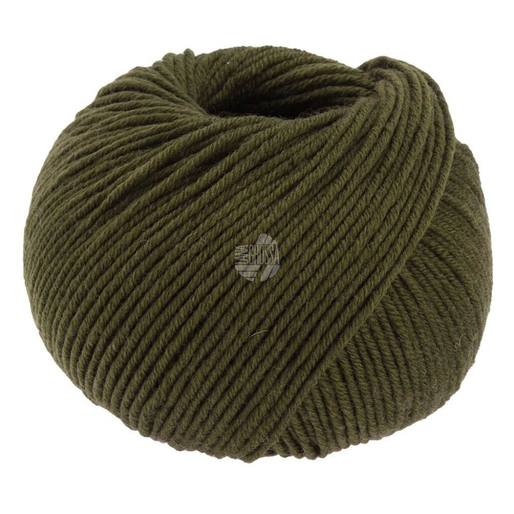 Lana Grossa 1005 - Dunkeloliv Lana Grossa Cool Wool Big 50g Lieblingsgarn