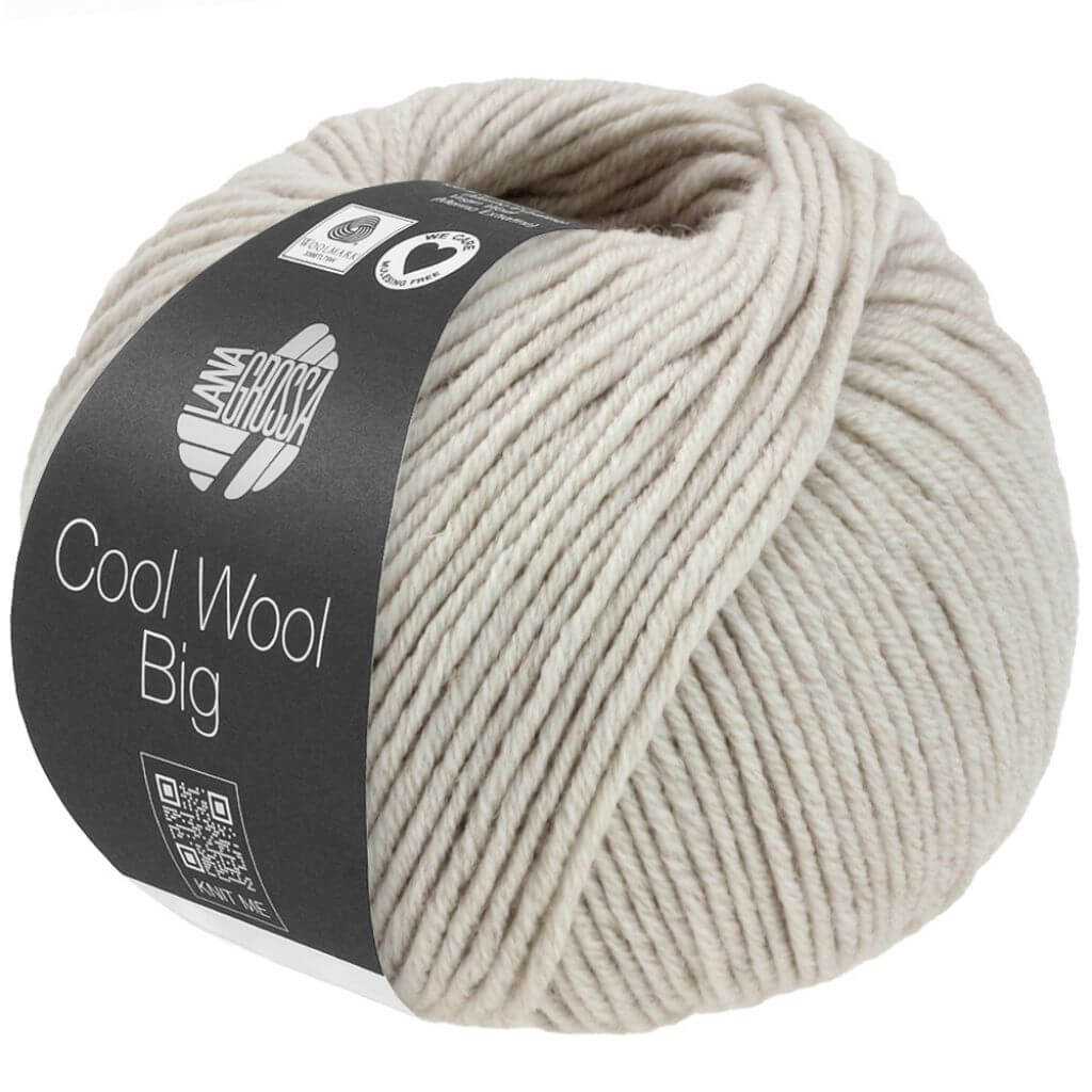 Lana Grossa 1691 - Grège meliert Lana Grossa Cool Wool Big 50g Lieblingsgarn