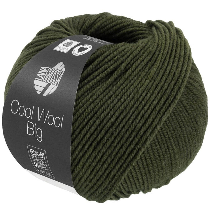 Lana Grossa 1695 - Lodengrün meliert Lana Grossa Cool Wool Big 50g Lieblingsgarn
