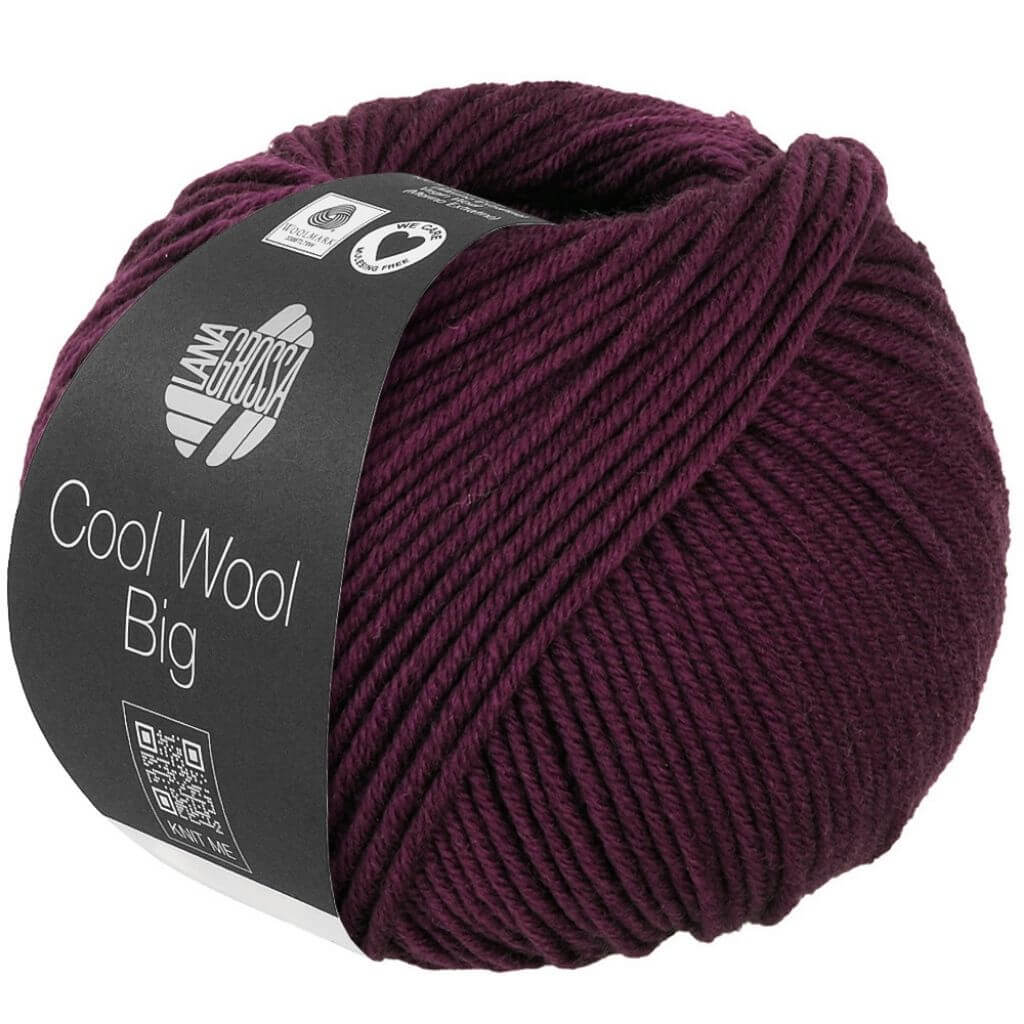 Lana Grossa 1035 - dunkles Burgund Lana Grossa Cool Wool Big 50g Lieblingsgarn