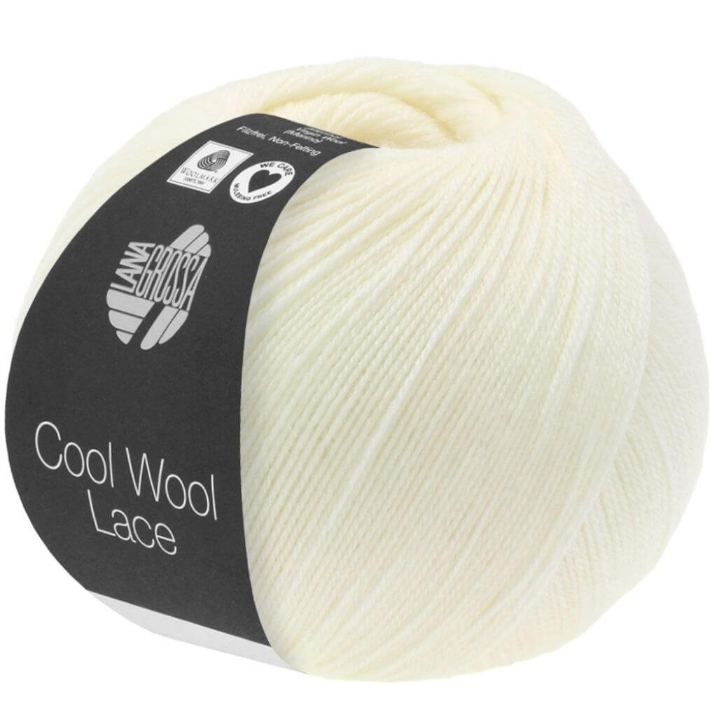 Lana Grossa 14 - Rohweiß Lana Grossa Cool Wool Lace Lieblingsgarn