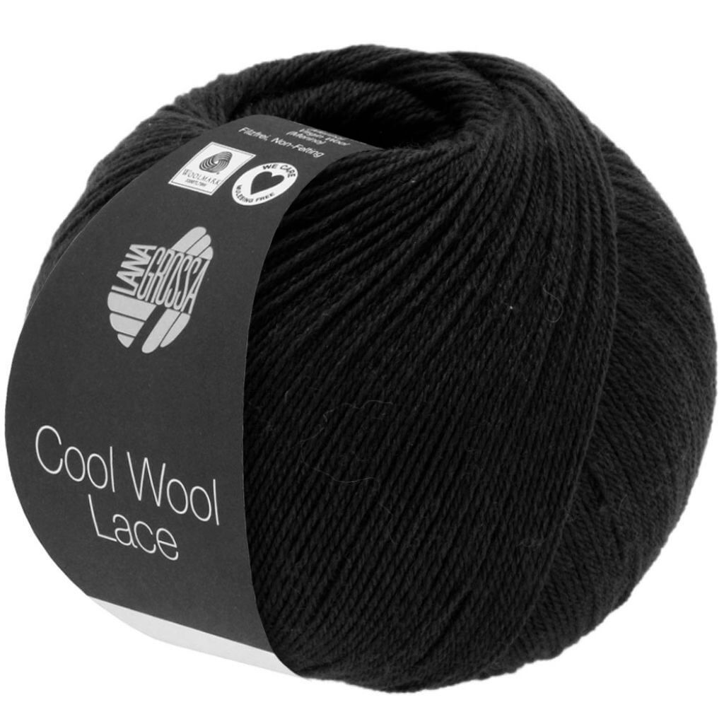 Lana Grossa 24 - Schwarz Lana Grossa Cool Wool Lace Lieblingsgarn