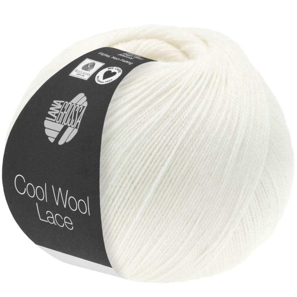 Lana Grossa 28 - Weiß Lana Grossa Cool Wool Lace Lieblingsgarn