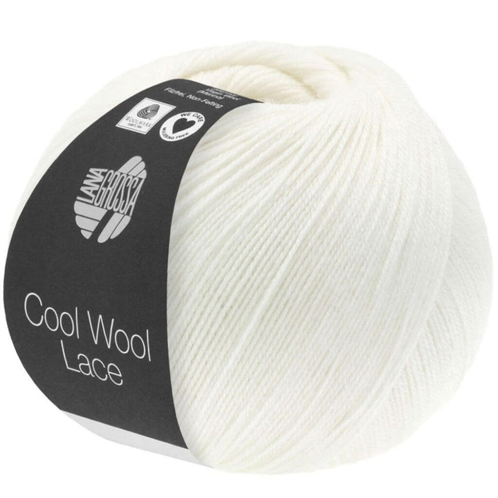 Lana Grossa 28 - Weiß Lana Grossa Cool Wool Lace Lieblingsgarn