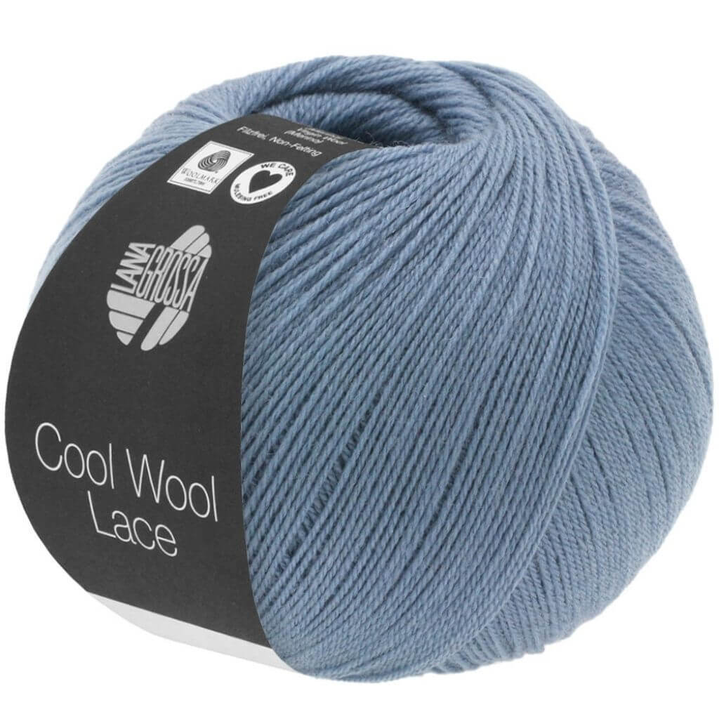 Lana Grossa 2 - Taubenblau Lana Grossa Cool Wool Lace Lieblingsgarn