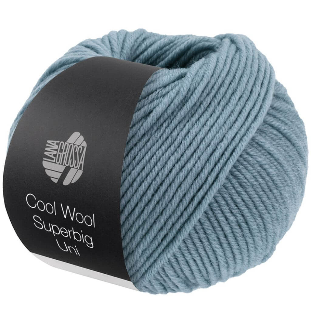 Lana Grossa 19 - Graublau Lana Grossa Cool Wool Superbig Uni Lieblingsgarn