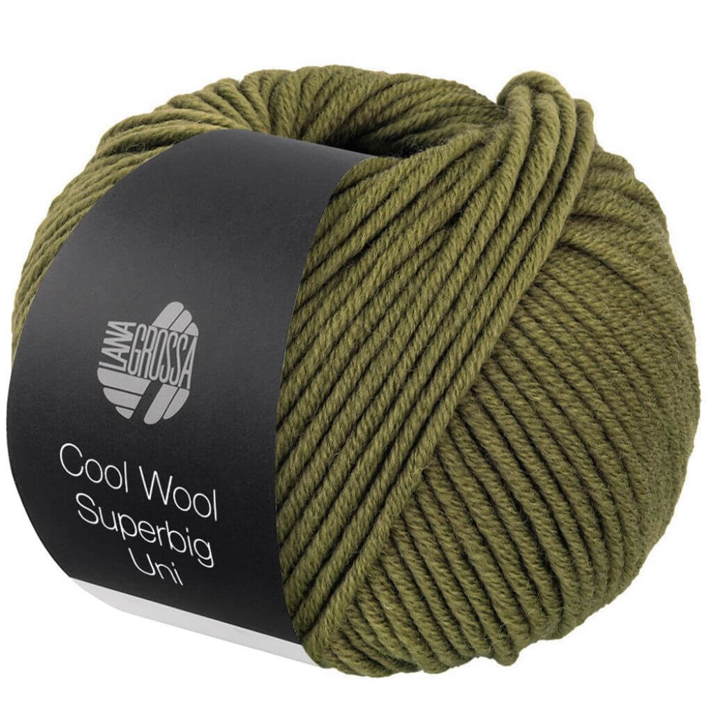 Lana Grossa 24 - Oliv Lana Grossa Cool Wool Superbig Uni Lieblingsgarn