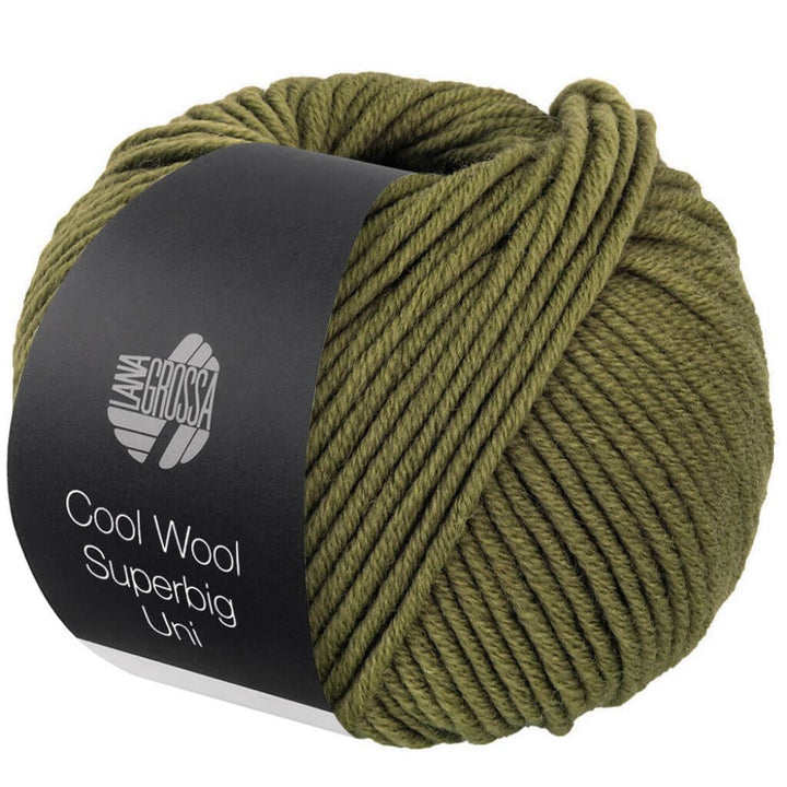 Lana Grossa 24 - Oliv Lana Grossa Cool Wool Superbig Uni Lieblingsgarn