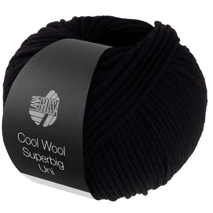 Lana Grossa 43 - Schwarz Lana Grossa Cool Wool Superbig Uni Lieblingsgarn