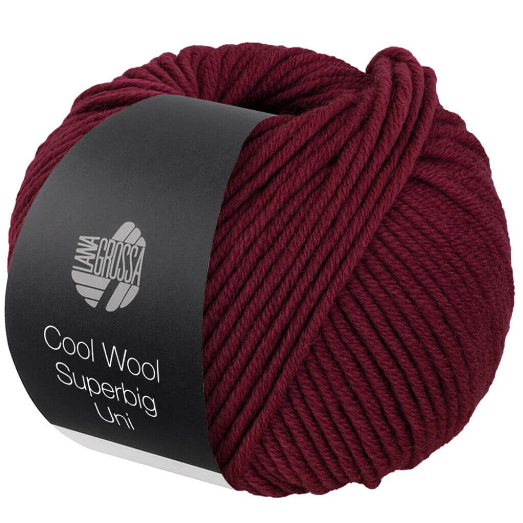 Lana Grossa 6 - Weinrot Lana Grossa Cool Wool Superbig Uni Lieblingsgarn