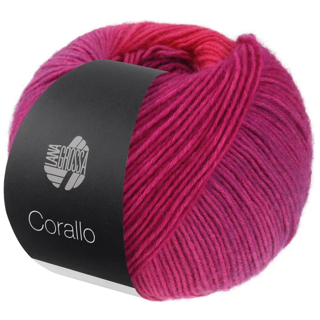 Lana Grossa 4 - Rotviolett/Fuchsia/ Pink Lana Grossa Corallo 100g Lieblingsgarn