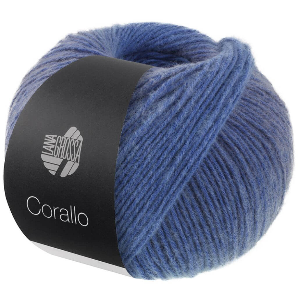 Lana Grossa 6 - Stahl-/Graublau/Blau Lana Grossa Corallo 100g Lieblingsgarn