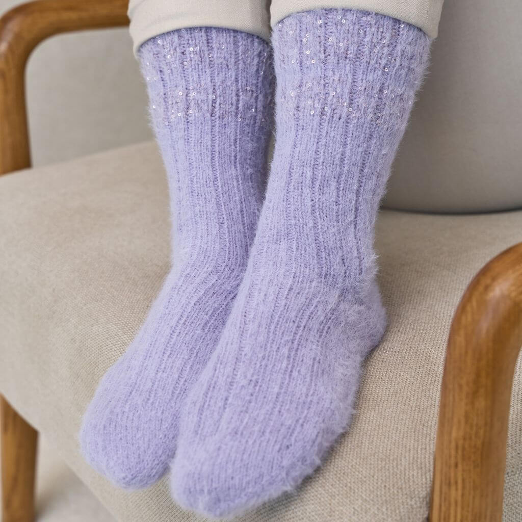 Lana Grossa Pattern Socken mit Glitzerstreifen Strickanleitung - Lana Grossa (Heft) Lieblingsgarn