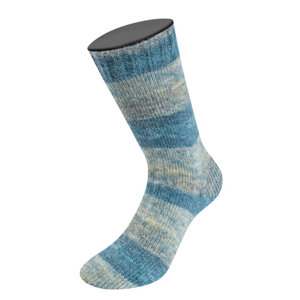 Lana Grossa 256 - Mittel-/Dunkel-/Blaugrau/Grege/Taupe/Graubraun Lana Grossa Cosy Socks Dream Lieblingsgarn