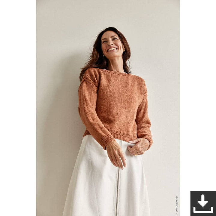 Lana Grossa Pattern Damen Pullover Strickset - Lana Grossa (PDF) Lieblingsgarn