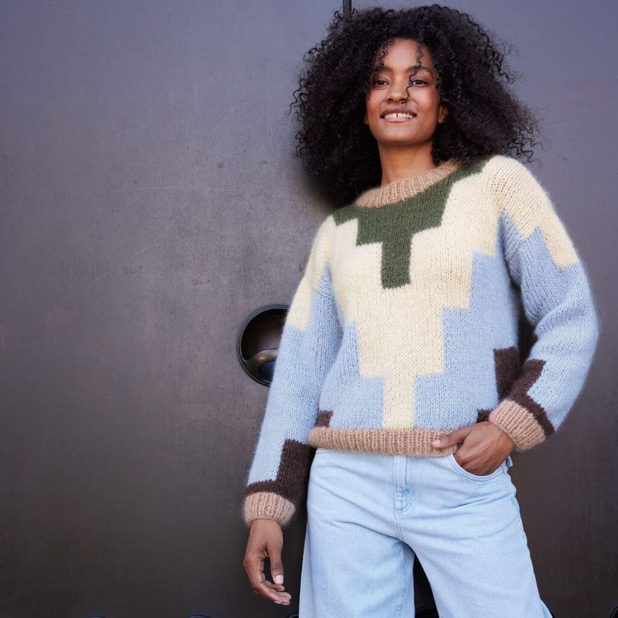 Lana Grossa Lässiger Pullover Strickanleitung - Lana Grossa (Heft) Lieblingsgarn