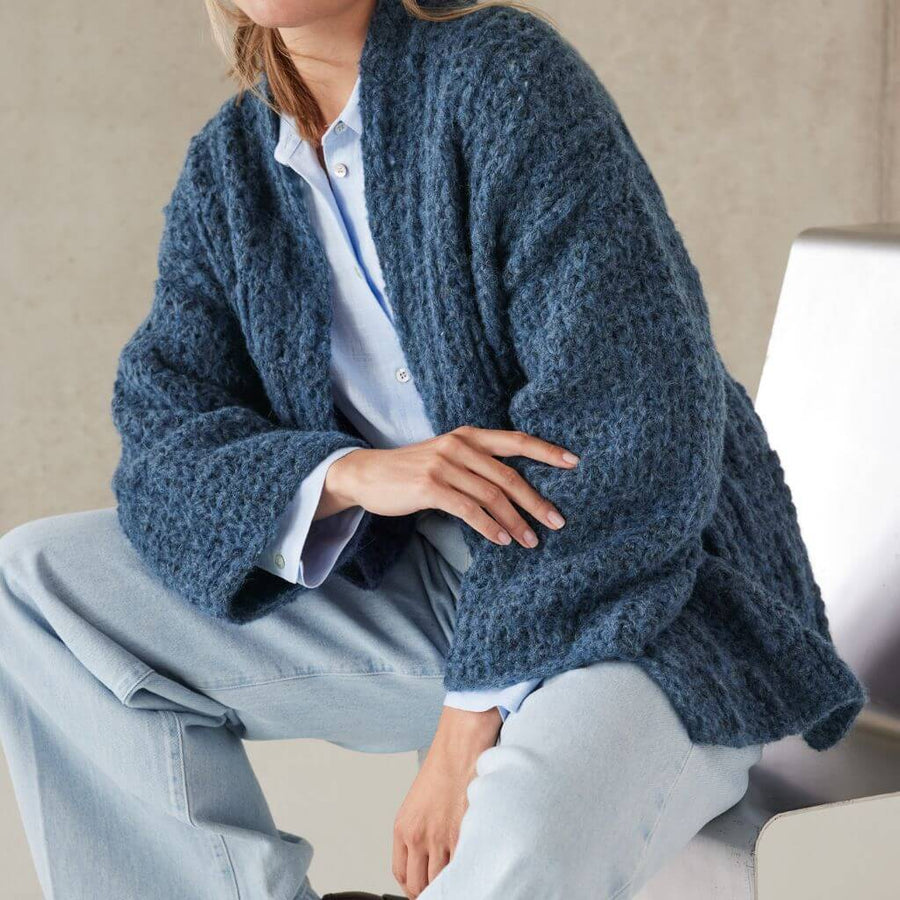 Lana Grossa Lässiger Cardigan Strickanleitung - Lana Grossa (Heft) Lieblingsgarn