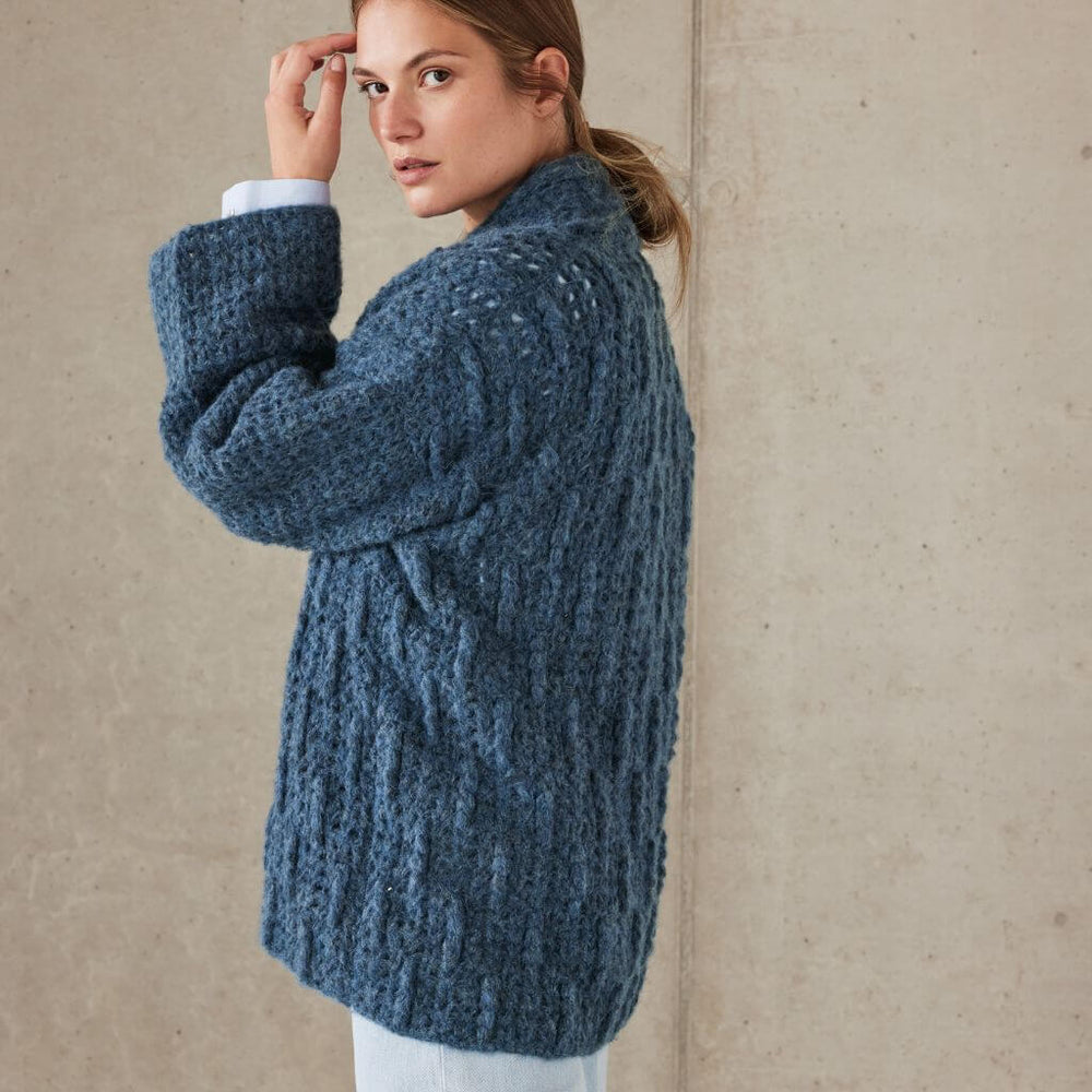 Lana Grossa Lässiger Cardigan Strickanleitung - Lana Grossa (Heft) Lieblingsgarn