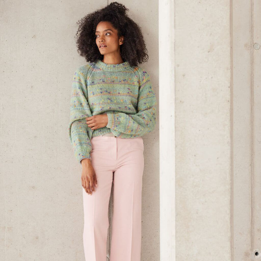 Lana Grossa Farbenfroher Pullover Strickanleitung - Lana Grosse (Heft) Lieblingsgarn