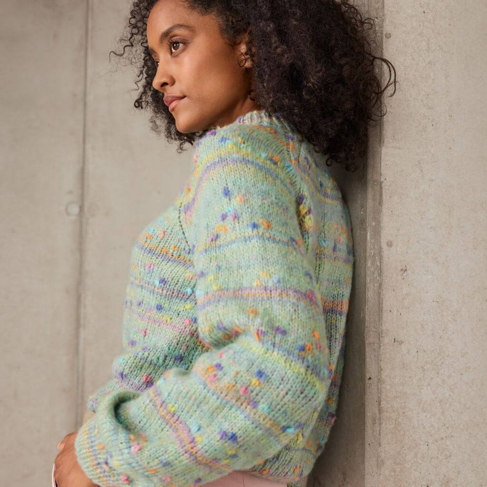 Lana Grossa Farbenfroher Pullover Strickanleitung - Lana Grosse (Heft) Lieblingsgarn