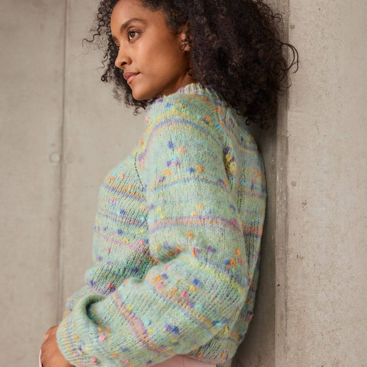 Lana Grossa Farbenfroher Pullover Strickanleitung - Lana Grosse (Heft) Lieblingsgarn