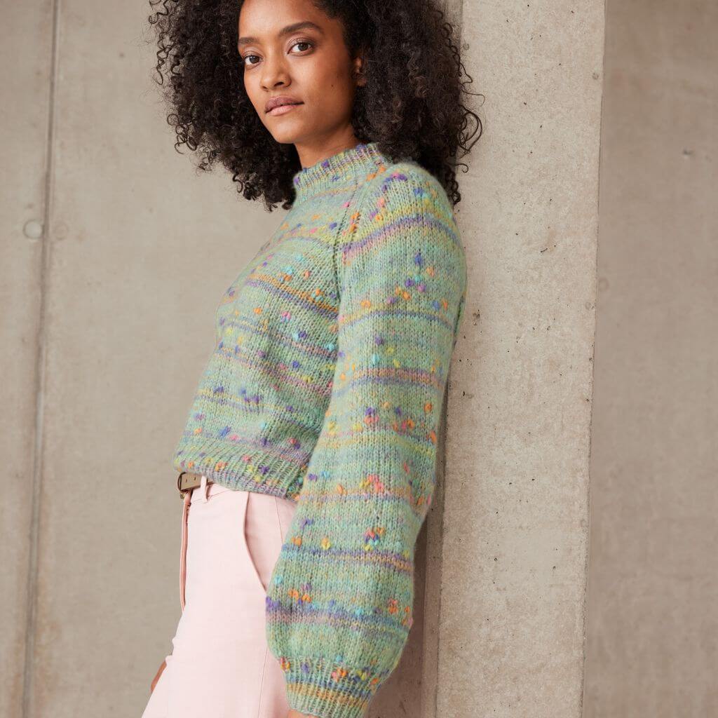 Lana Grossa Farbenfroher Pullover Strickanleitung - Lana Grosse (Heft) Lieblingsgarn
