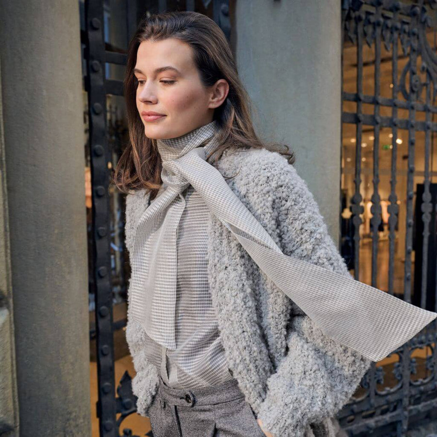 Lana Grossa Flauschiger Cardigan Halbpatent Strickanleitung - Lana Grossa (Heft) Lieblingsgarn