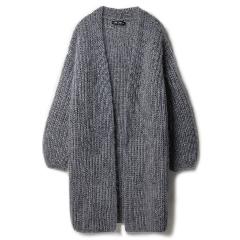 Lana Grossa Flauschiger Oversize Kurzmantel Strickanleitung - Lana Grossa (Heft) Lieblingsgarn
