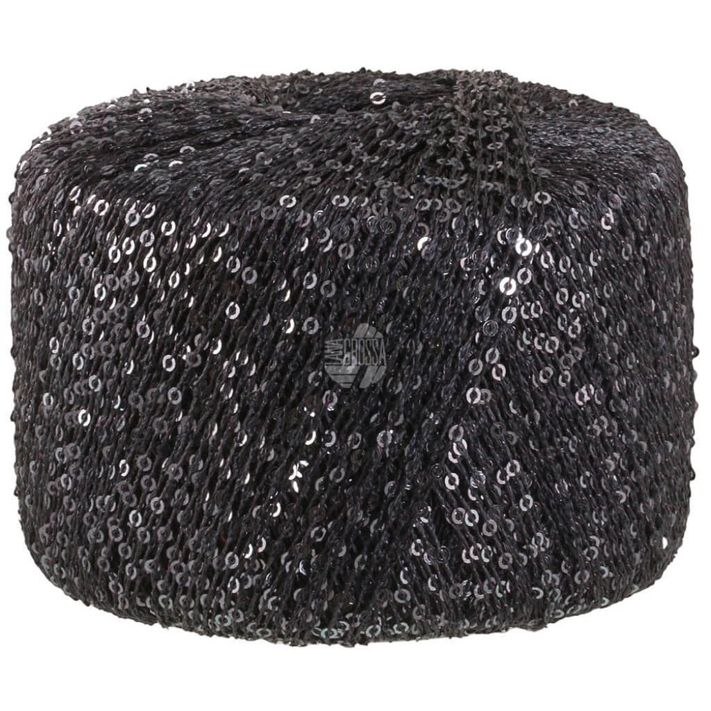 Wooladdicts 12 - Anthrazit Lana Grossa Glamour 25g Lieblingsgarn