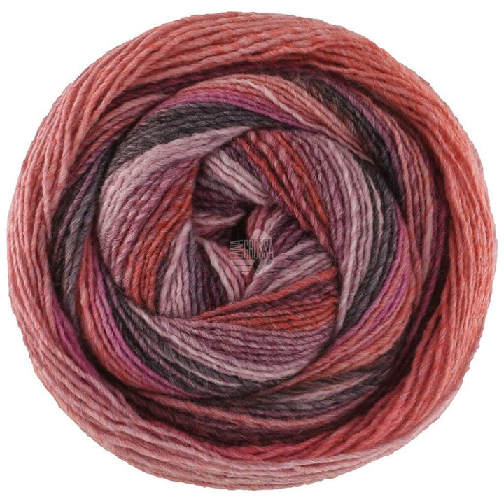 Lana Grossa 513 - Blassrosa/Rosa/Pink/Hell-Dunkelgrau/Terrakotta Lana Grossa Gomitolo Fumo Lieblingsgarn