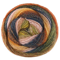 515 - Zartrosa/Apricot/Orange/Gelb/Grüngrau/Ocker/Petrol