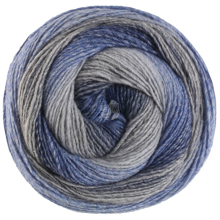 Lana Grossa 4030 - Mausgrau/Grau-/Stahlblau/Marine/Saphirblau/ Hellgrau Lana Grossa Gomitolo Gala Lieblingsgarn