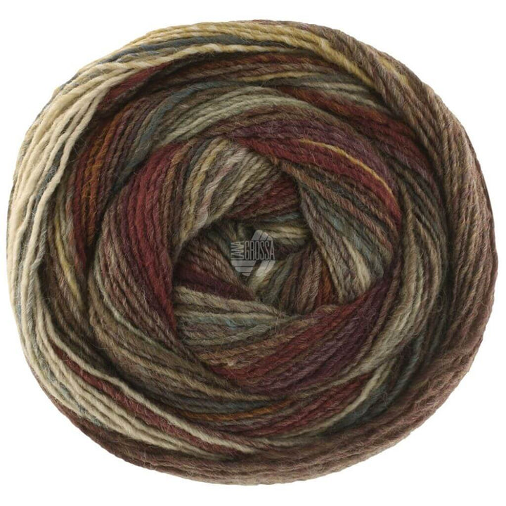 Lana Grossa 234 - Graubeige/Taupe/Rot-/Graubraun/Dunkelgrau/Grünbraun/Dunkelpetrol Lana Grossa Gomitolo Intenso Lieblingsgarn